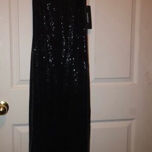 Bebe Shimmering Black Evening Skirt
